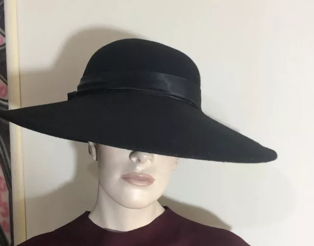 Cappello Vintage donna in feltro fine anni ‘90 pura lana