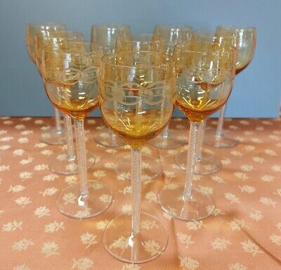 Haut 12,3 cm Service de 6 verres à vin en cristal d'Arques modèle Luxembourg 