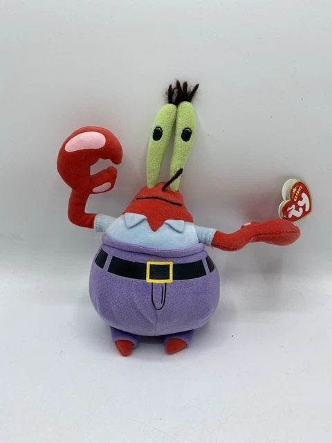 Ty UK 40623 – SpongeBob “Stuck On You” Plüschfigur, 21 Cm, Superweich & Kuschelig