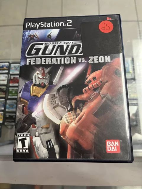 Mobile Suit Gundam: Federation vs. Zeon (Sony PlayStation 2, 2002) No Manual