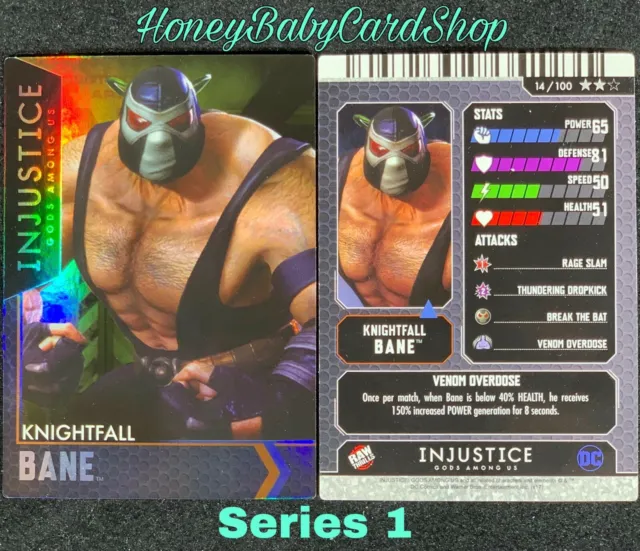 Injustice Arcade Series 1 Out of Print Card 14 Knightfall Bane Holofoil