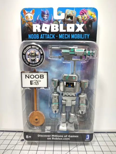 Roblox Buff Mega Noob Weight Lifter Muscular Figure w/ Weights 6 Jazwares