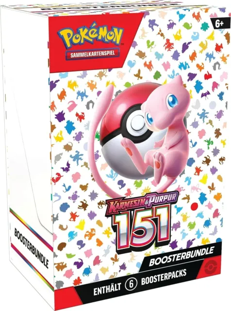 Pokémon - Cremigiano e Viola 151 "BOOSTER BUNDLE Box - DE tedesco - NUOVO & IMBALLO ORIGINALE