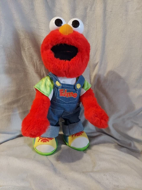 Sesame Street Lets Pretend Elmo Plush Talking Toy Doll Mattel Fisher Price 1999