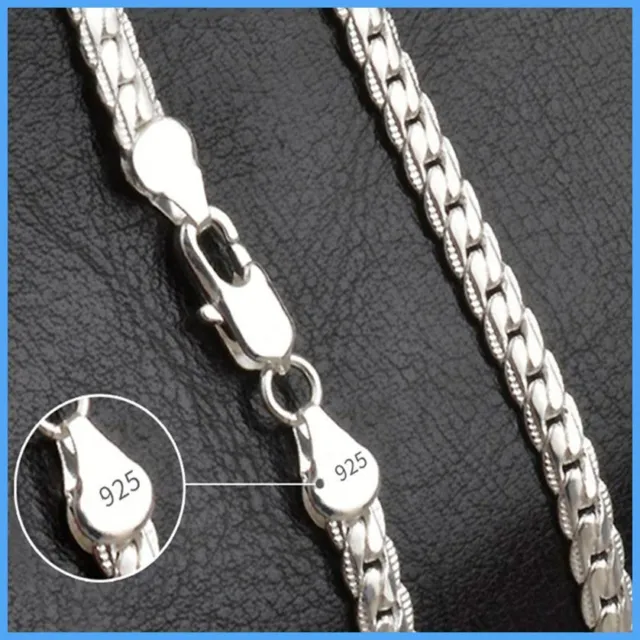 Silver Chain Necklace Solid 925 Sterlin .925 Italy Sterling Man & Woman Italian