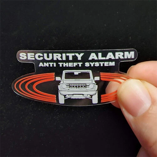 Reflective Security Film GPS Alarm System Decal Sticker – Mirrored For Inside Car Window, UV Resistant, 8x3 Cm GreenIT Security Sticker - Foto 2