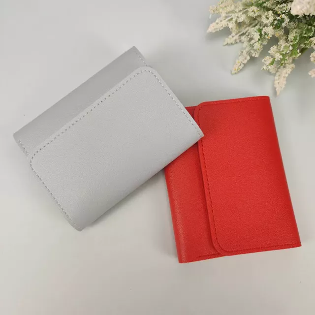PU Leather Wallets Foldable Multifunction Credit ID Cards Holder Hasp Bags