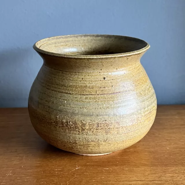 British Studio Pottery Leslie Bean Les, Cornwall 1970s Pot Vase