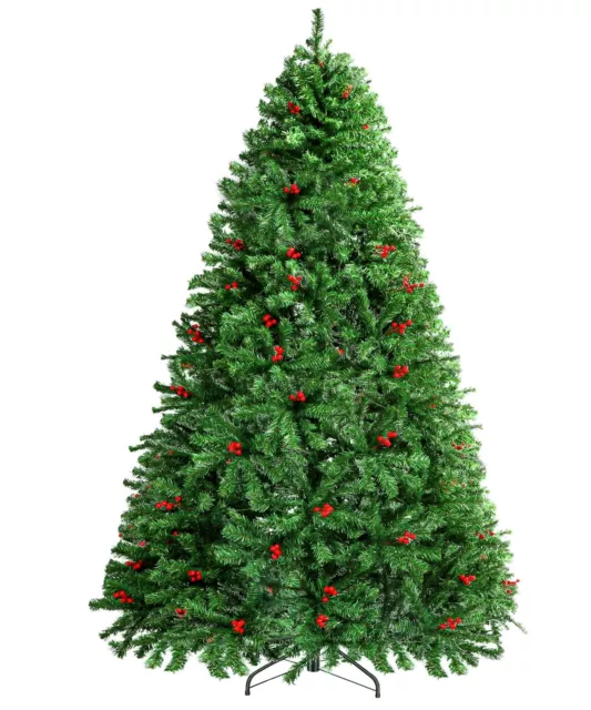 7.5ft Artificial Christmas Tree Unlit Pre-Decorated Xmas Tree with Storage Bag