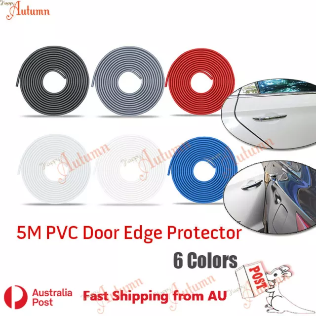 5M PVC Car Body Door Edge Protector Strip Guard Moulding Trim Auto Bumper