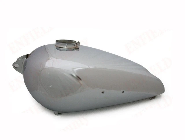 Réservoir Essieu BSA C10 C11 C12 250cc - Bleu Pétrole Chromé & Noir - Neuf Avec Jauge