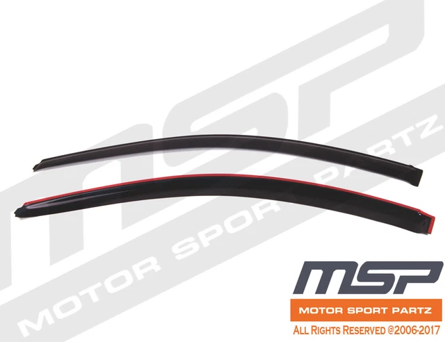 2pcs Dark Smoke Out-Channel Visor Rain Guards For Acura RSX 2002-2006