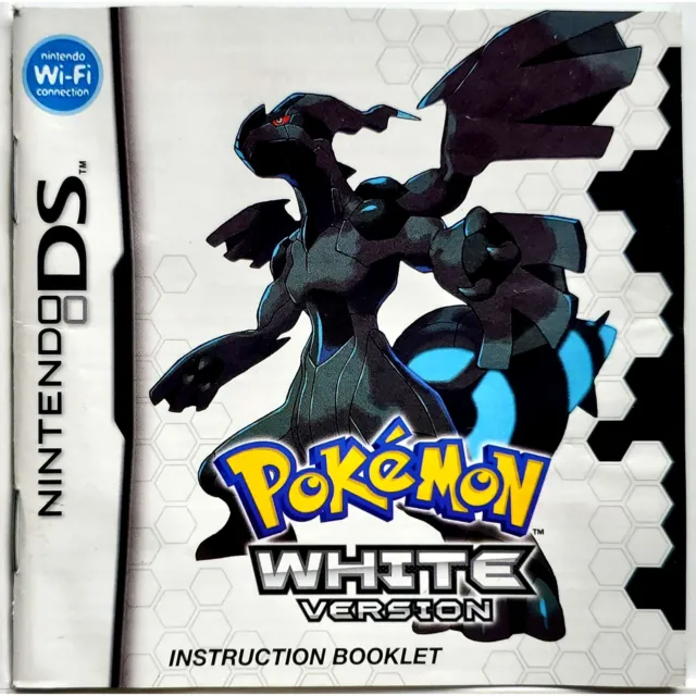 (Manual Only) Pokemon White - Nintendo DS Pristine Authentic Instruction Booklet