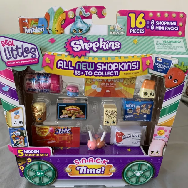 Shopkins Real Littles Figure & Container Season 12 13-16 17 Loose New Snack  Time