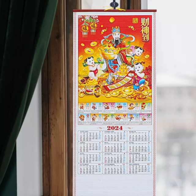HANGING CALENDAR CHINESE Dragon New Year Tradition Chinese Calendar