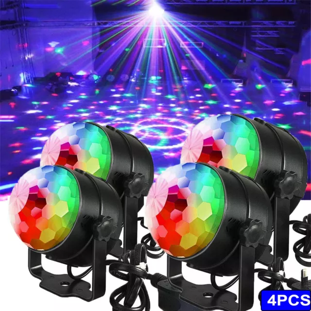 Disco Party DJ LED RGB Stage Effect Light Lamp Laser Crystal Magic Ball DMX512