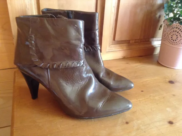 BOTTINES CUIR MARRON San Marina T40 en excellent tat EUR 30 00