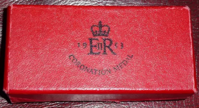 1953 silver Coronation medal in original box