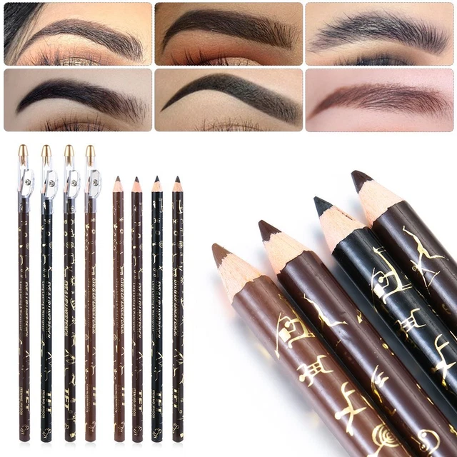 Lápiz de cejas con afilador potenciadores de cejas lápiz delineador de cejas maquillaje de ojos