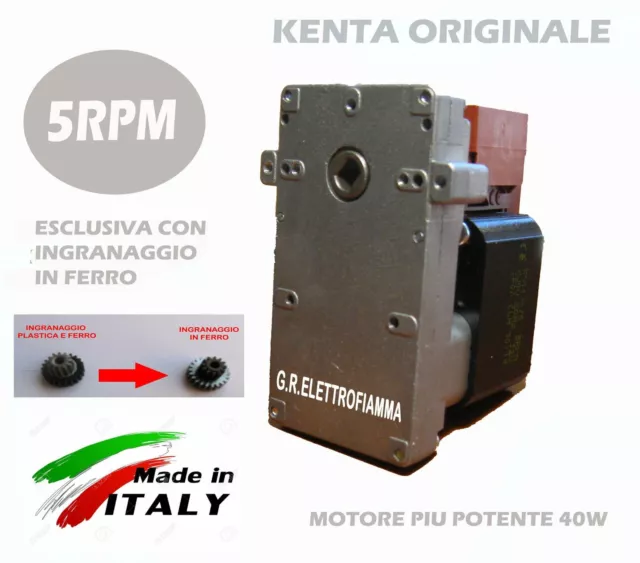 Motore Motoriduttore Stufa Pellet Kenta 5Rpm K9117169 K9117155 K9117153 Mellor K