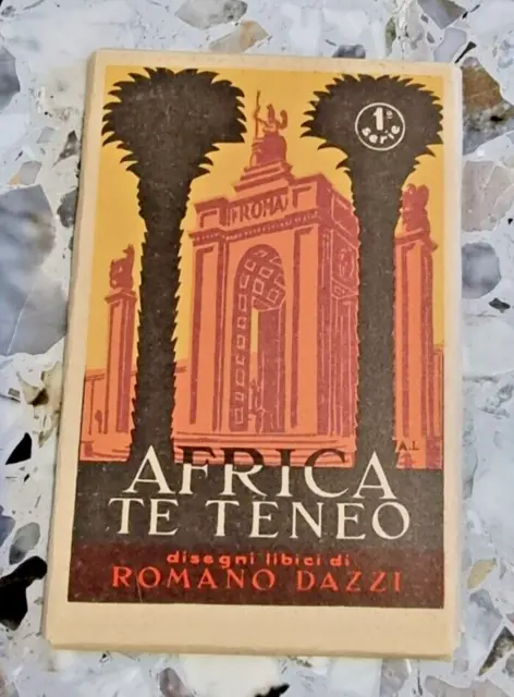 Cartoline colonie italiane fascismo LIBIA-ill.  DAZZI AFRICA TE TENEO