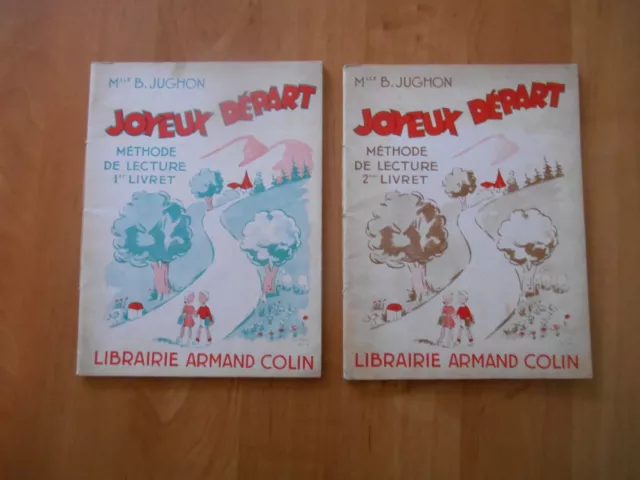 LOT de livres de lecture niveau  CP  (livrets 1 et 2)   Armand Colin 1963