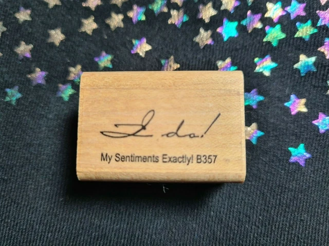 Basteln Stempelblock Ich mache! Hochzeit Sentiment Phrase 3,8x2,6 cm Kartenherstellung Sammelalbum