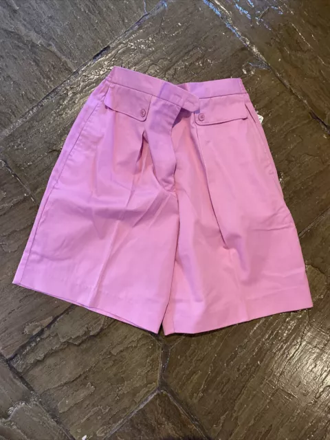 Izod Club Womens Golf Shorts sz 10 Ladies size 8 Pink pleated New With Tags