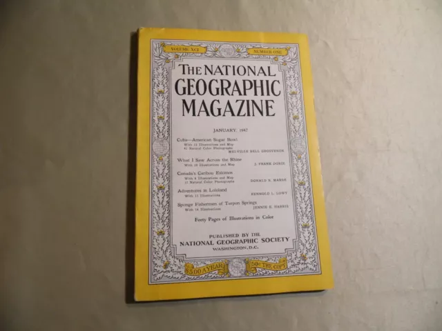 National Geographic Magazine / January 1947 / Free Domestic Shipping