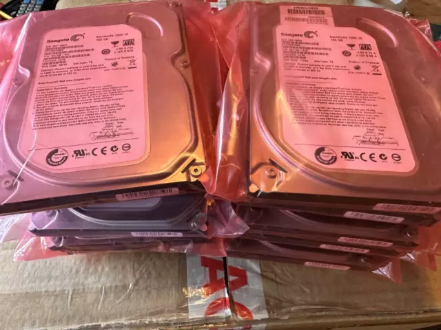 Job Lot of 10 x Seagate 160GB 3.5" SATA HDDs
