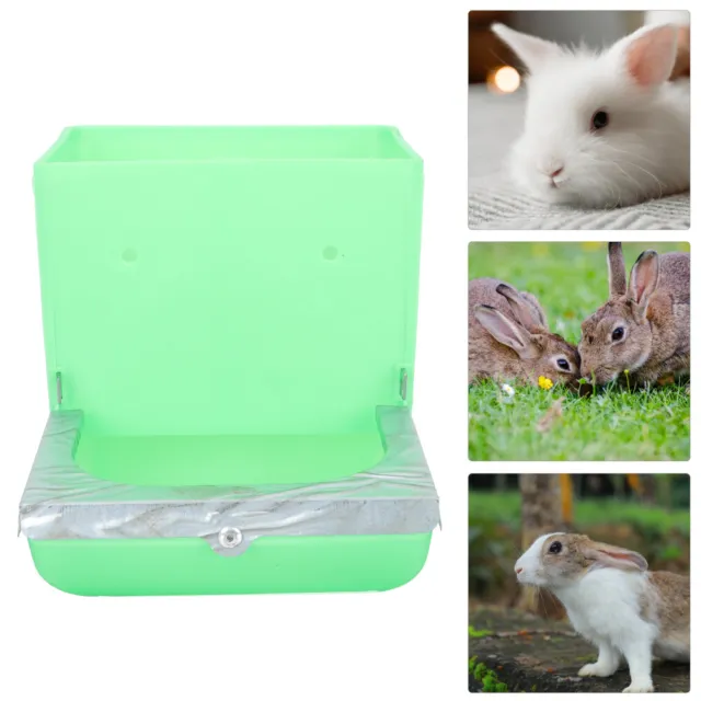 4 pz contenitore per alimenti conigli in plastica fieno contenitore per alimenti conigli