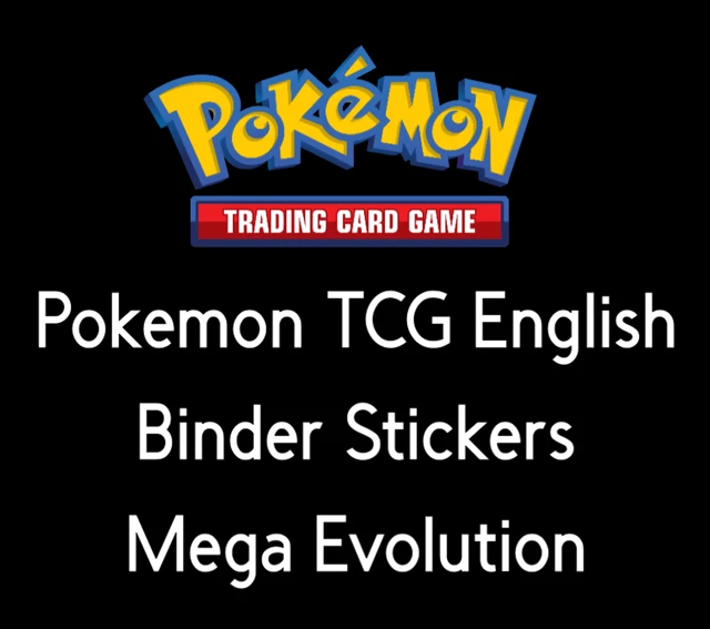 POKEMON TCG - Mega Evolution - Binder Stickers - READ DESCRIPTION $4.00 ...