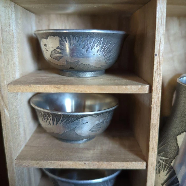 Genuine tin tin sake set, unused item,6689 2