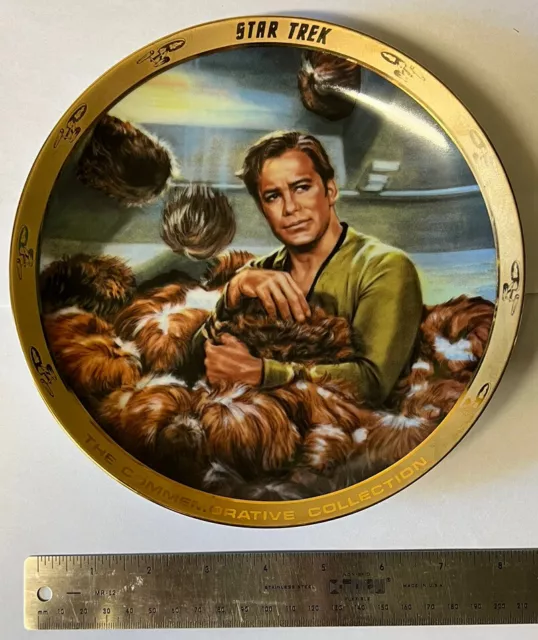 Hamilton Collection Star Trek THE TROUBLE WITH TRIBBLES Collector Plate Sci-fi