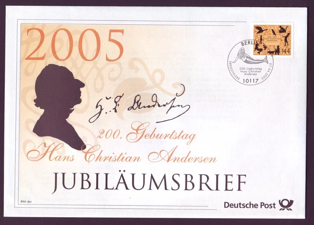 Bund Jubiläumsbrief 2005 Mi.Nr.2453 ESST 200. Geburtstag Hans Christian Andersen