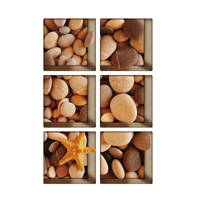 6 pz applique decorative impermeabili pareti WC