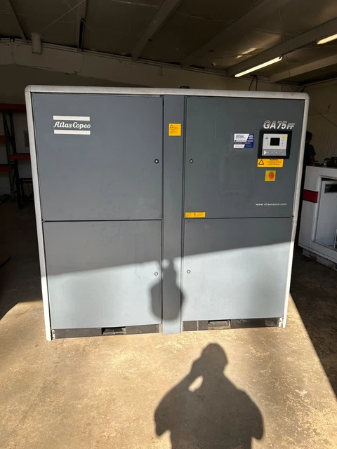 USED 100 hp Atlas Copco GA-75 Rotary Compressor USED 100 hp Atlas Copco GA-75 Rotary Compressor
