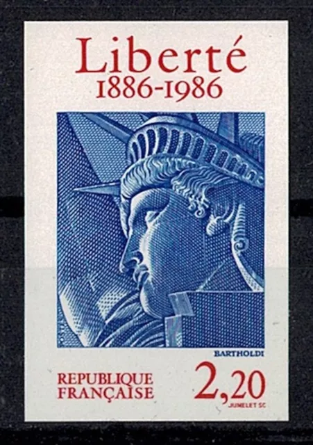 Frankreich Briefmarke Yvert N° 2421a " -statue Freiheit 2,20F Nicht Lace " Neu
