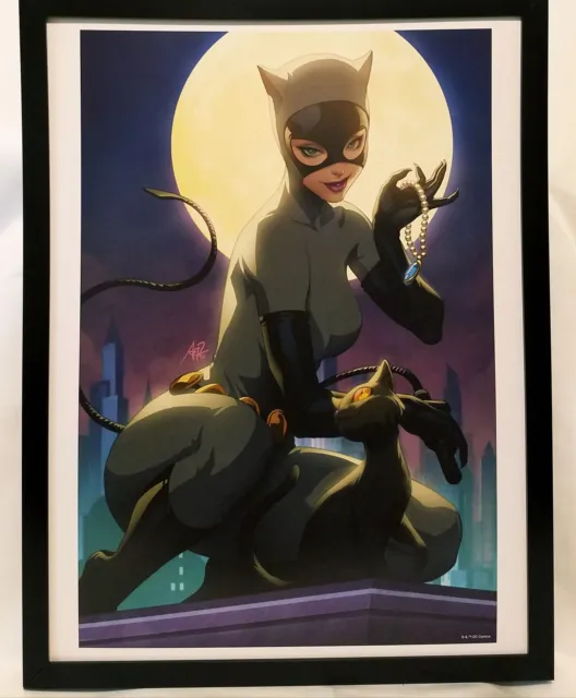Catwoman by Stanley Artgerm Lau FRAMED 12x16 Art Print DC Comics Poster