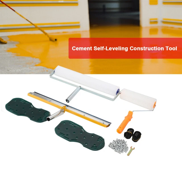 CEMENT SELFLEVELING RAKE Construction Tool Epoxy Floor Paint Roller