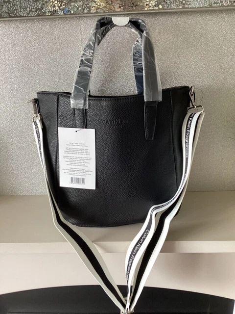 CALVIN KLEIN FRAGRANCES Ladies Black Tote Bag / Shopper / Beach / Crossbody Bag