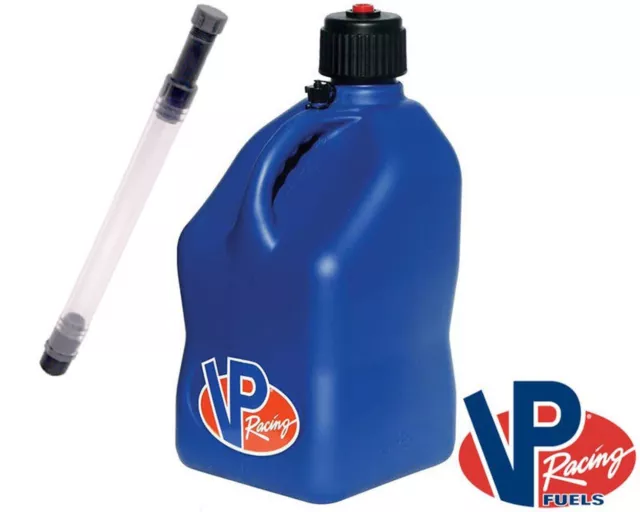 VP Course Essence / Conteneur 20L Bleu Avec Réservoir Tuyau 5.5 Gallon Kart