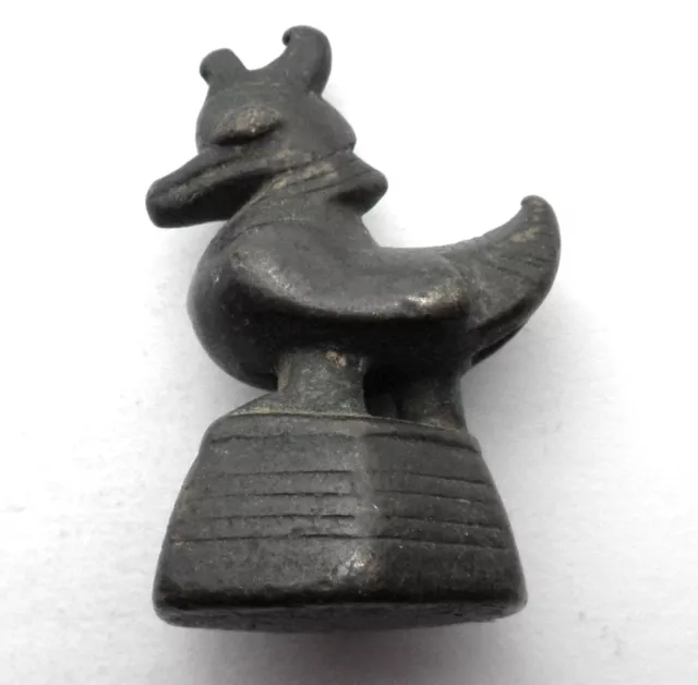 Antique Burmese Hintha Duck or Brahmani Duck Opium Weight 82g (5 tical bird) 3