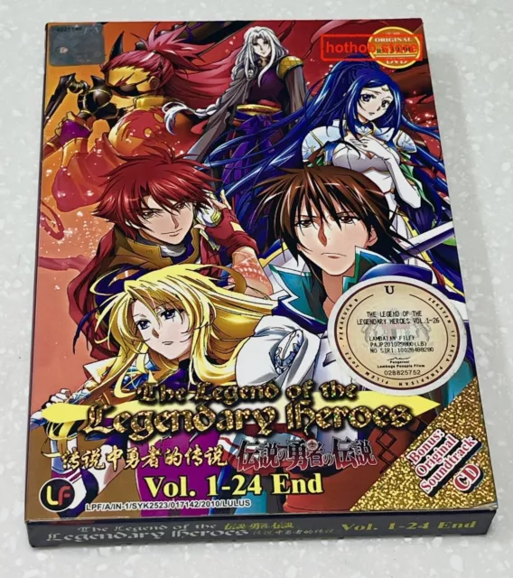 DVD ANIME THE LEGEND OF LEGENDARY HEROES Vol.1-24 End English Subtitle Reg  All