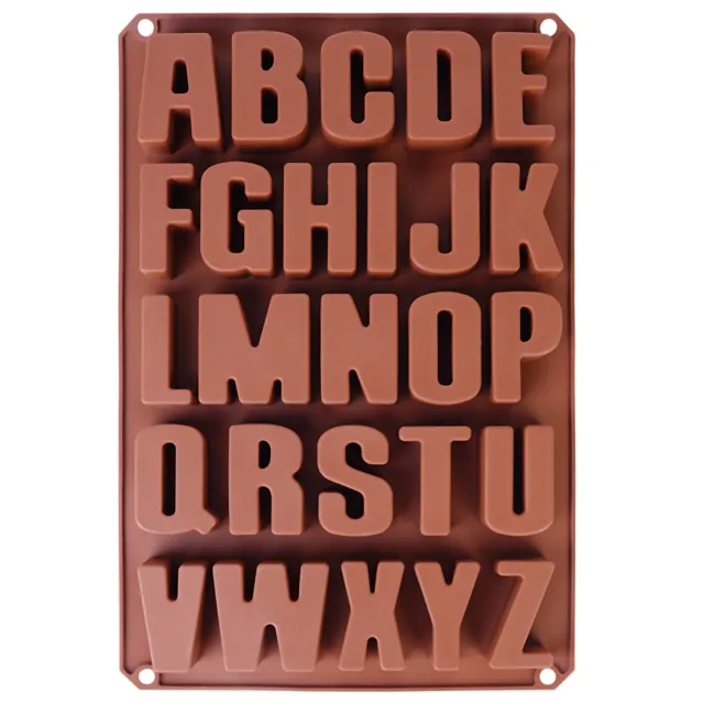 Buchstaben ABC groß - Extra Stabil - Silikonform Schokoladenform Backform