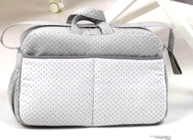 Bolso Hospital Carro Con Vestidor Mod, Motitas Color Gris