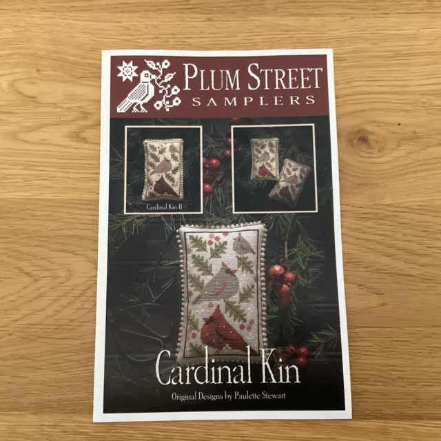 Cardinal Kin Cross Stitch Chart By Plum Street Samplers