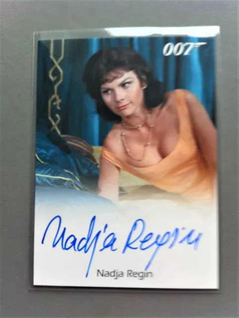 James Bond Classics 2016 Nadja Regin as Karim Bay's Woman Full Bleed Auto Card