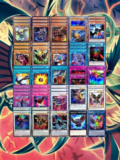 YUGIOH BLACKWING DECK 47 Cards Main + 8 card Extra Deck 28.79 - PicClick UK