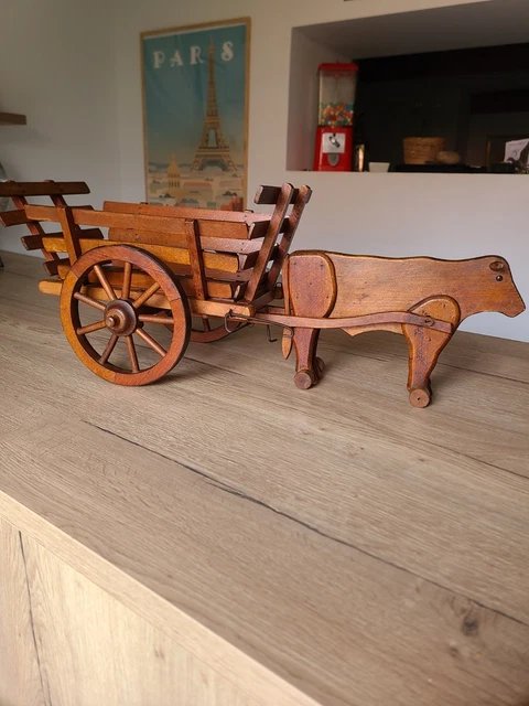 Jouet Miniature Tôle Ancien MEIER - Vache à Cornes - Penny Toy - Allemagne 1910